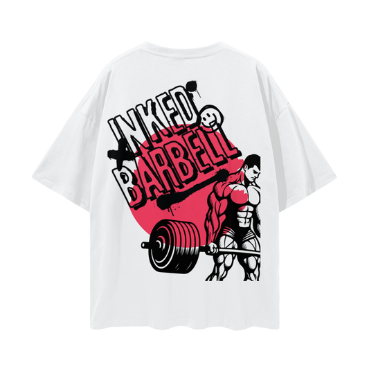 Inked Barbell oversize tee