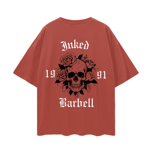 Inked Barbell Oversize Tee (Skull)